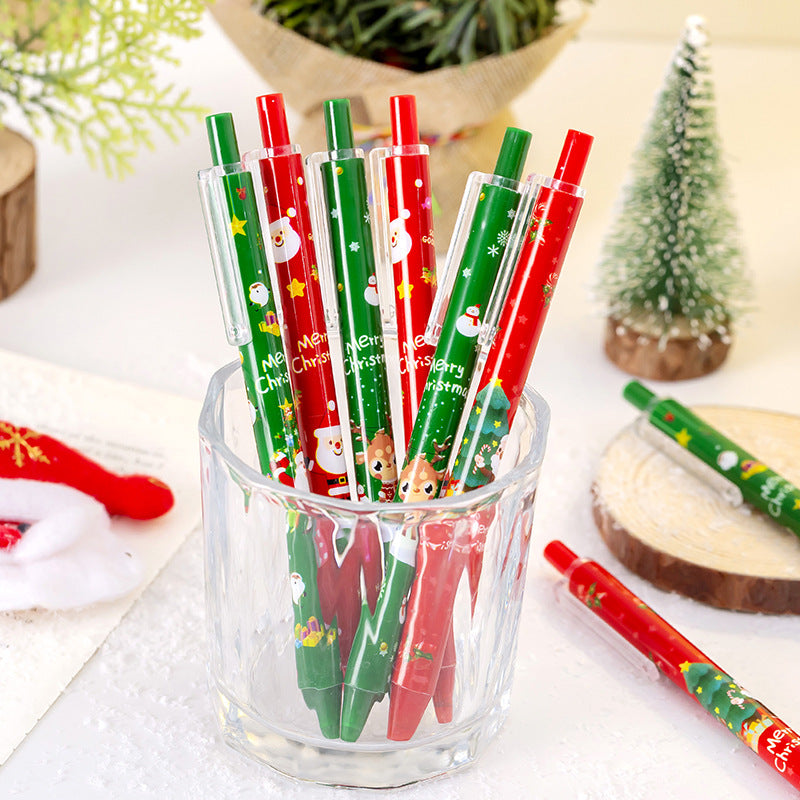 Wholesale Christmas Push Plastic Gel Pen